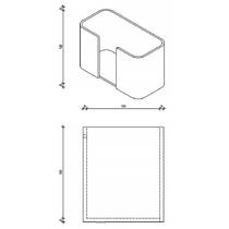 Тримач паперових рушників Decor Walther Stone SPTB 0974150 настільний, білий матовий, фото №3