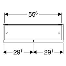 Дзеркальна шафа Geberit Selnova Square 501.267.00.1 588х850 мм світлий горіх, фото №2