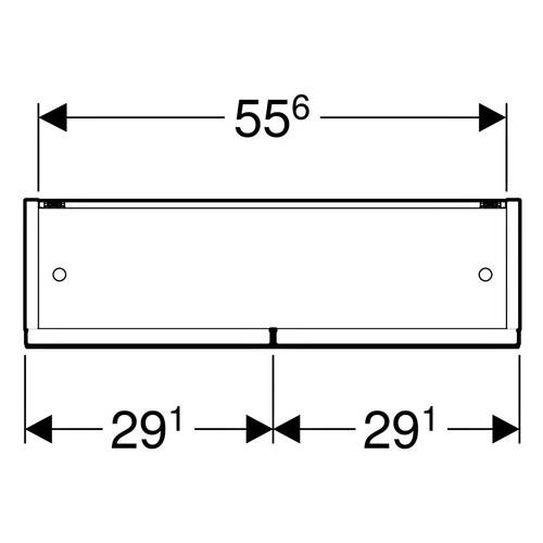 Зеркальный шкаф Geberit Selnova Square 501.267.00.1 588х850 мм светлый орех, фото 2