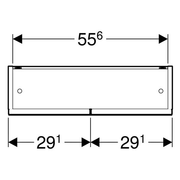 Зеркальный шкаф Geberit Selnova Square 501.267.00.1 588х850 мм светлый орех, фото 2