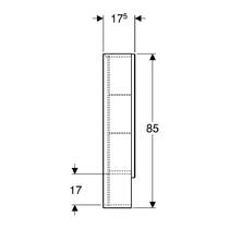 Дзеркальна шафа Geberit Selnova Square 501.267.00.1 588х850 мм світлий горіх, фото №4