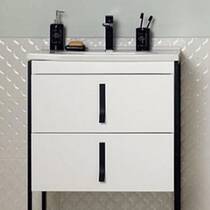 Тумба с раковиной Devit Art 0W20080W напольная 80 см белый, фото №1