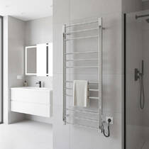 Рушникосушарка електрична Mario Преміум Класік-I 1100х500/80 TR К 2.2.1610.03.P 125 Вт полірована нержавіюча сталь, фото №6