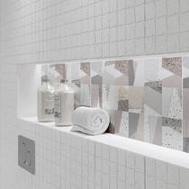 Плитка мозаїчна Opoczno Ua Rovena Light Grey Mosaic 30,3x30,1 см, фото №1