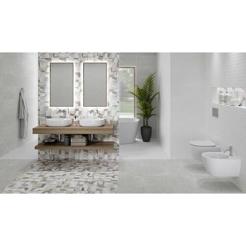 Плитка мозаїчна Opoczno Ua Rovena Light Grey Mosaic 30,3x30,1 см, фото 2