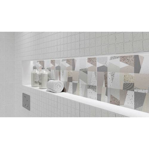 Плитка мозаїчна Opoczno Ua Rovena Light Grey Mosaic 30,3x30,1 см, фото 3