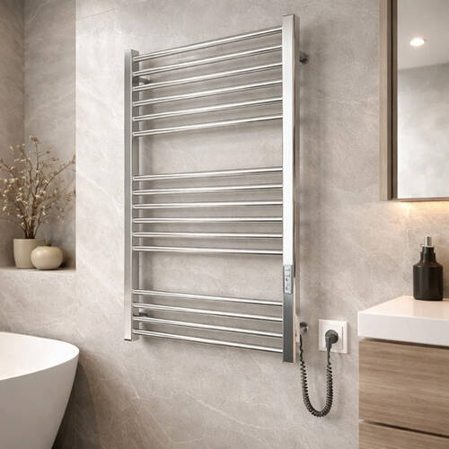 Рушникосушарка електрична Mario Гера-I 800х500/80 TR К 4820111356737 200 Вт полірована нержавіюча сталь, фото 1