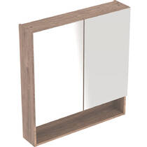 Дзеркальна шафа Geberit Selnova Square 501.266.00.1 588х850 мм горіх темний, фото №1