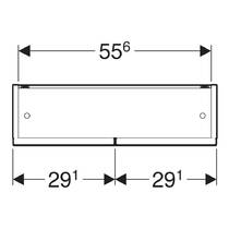 Дзеркальна шафа Geberit Selnova Square 501.266.00.1 588х850 мм горіх темний, фото №2
