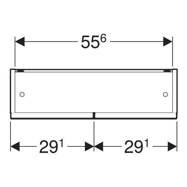 Зеркальный шкаф Geberit Selnova Square 501.266.00.1 588х850 мм орех темный, фото 2