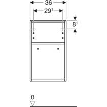 Шкафчик Geberit Smyle Square 500.358.00.1 36 см белый, фото №3