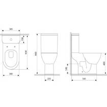 Унитаз-компакт Am.Рm Like FlashClean C80A8700SC безободковый с сиденьем Soft Close, фото №5