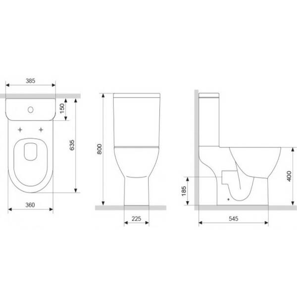 Унітаз-компакт Аm.Рm Like FlashClean C80A8700SC безобідковий з сидінням Soft Close, фото 5