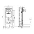 Инсталляция для унитаза OLI OLI80 885343 с клавишей смыва белой Iplate 670001, фото 2