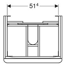 Тумба для раковини Geberit Smyle Square 500.352.00.1 підвісна, білий глянець, фото №4