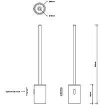 Щітка для унітаза Decor Walther Basic DW 87 0858705 хром, фото №2