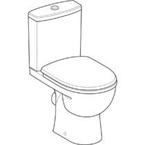 Унітаз-компакт Kolo Status 2395050UA із сидінням з дюропласту Soft close, Click2Clean, фото №3