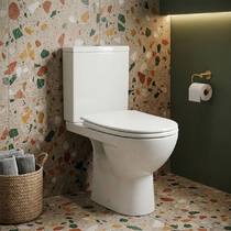 Унітаз-компакт Kolo Status 2395050UA із сидінням з дюропласту Soft close, Click2Clean, фото №5