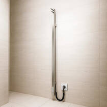 Рушникосушарка електрична Mario Ray Cubo-І 1100x30/130 TR 1100х30 мм полірована нержавіюча сталь 30 Вт, фото №5