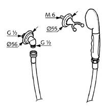 Душевой набор Kludi Adlon 2710505 хром, фото №2