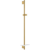 Душова штанга Grohe Rainshower SmartActive 26603GN0 900 мм з тримачем та полицею, брашоване золото, фото №1