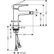 Смеситель для биде Hansgrohe Metropol 32520990 золото, фото 2