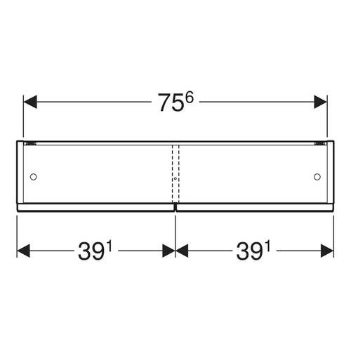 Зеркальный шкаф Geberit Selnova Square 501.269.00.1 788х850 мм лава матовый, фото 2