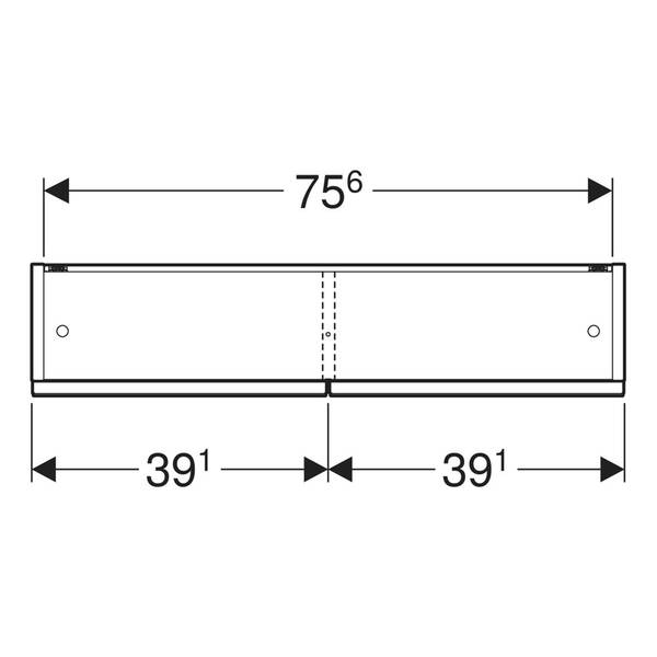Зеркальный шкаф Geberit Selnova Square 501.269.00.1 788х850 мм лава матовый, фото 2