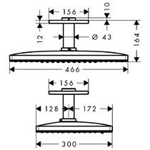 Верхній душ Hansgrohe Rainmaker Select 460 3jet 24006400 хром/білий, фото №2