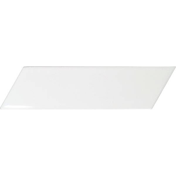 Плитка Equipe Ceramicas 23344 Chevron Wall White Left 18,6x5,2 см, фото 1