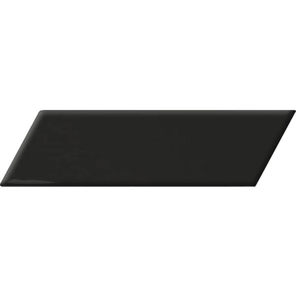 Плитка Equipe Ceramicas 23357 Chevron Wall Black Matt Left 5,2х18,6 см, фото 1