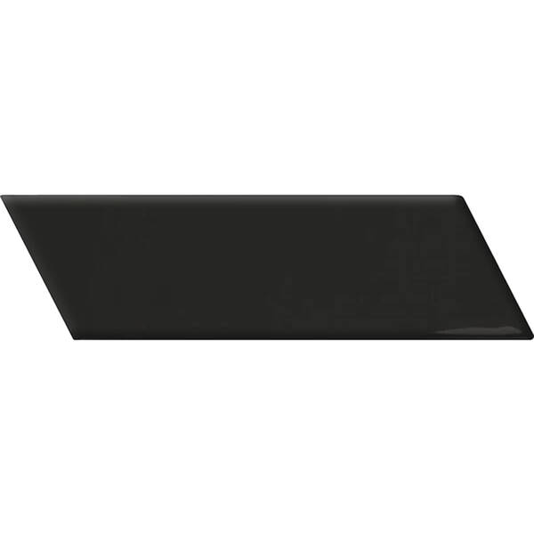 Плитка Equipe Ceramicas 23367 Chevron Wall Black Matt Right 5,2х18,6 см, фото 1