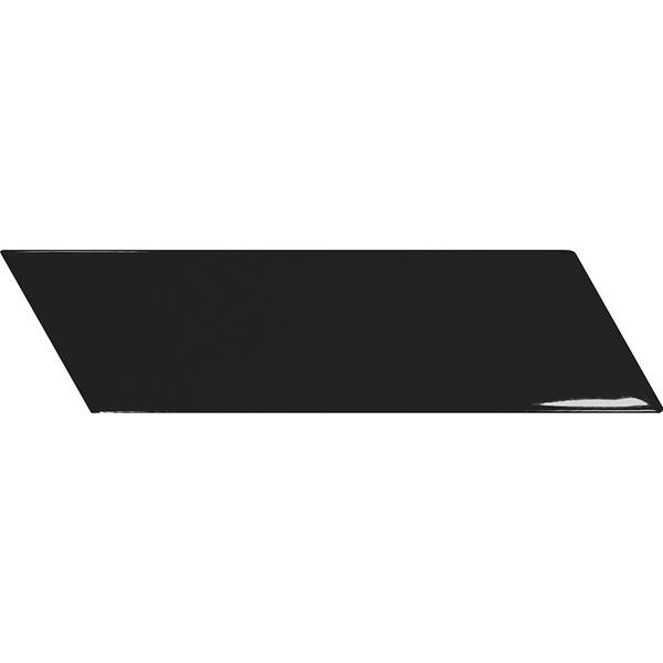 Плитка Equipe Ceramicas 23366 Chevron Wall Black Right 5,2х18,6 см, фото 1