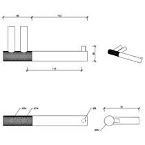 Тримач для туалетного паперу Decor Walther Club TPH1 0855820 без кришки, золото глянцевий, фото №2