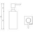 Дозатор для рідкого мила Decor Walther Corner CO SSP 0839760 чорний матовий, фото 2
