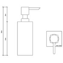 Дозатор для рідкого мила Decor Walther Corner CO SSP 0839760 чорний матовий, фото №2