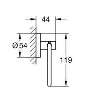 Тримач для туалетного паперу Grohe Essentials 40689GL1 золото, фото №2