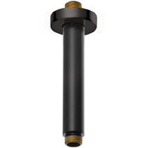 Держатель верхнего душа Kludi A-Qa 6651539-00 потолочный, черный матовый, фото №1