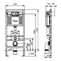 Інсталяція для унітаза TECE Profil 9300302, фото №2