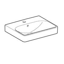 Раковина Geberit Smyle Square 500.256.01.1 50 см, фото №2