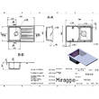 Кухонная мойка Miraggio Versal Gray серый матовый, фото 2