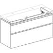 Тумба для раковини Geberit Smyle Square 500.355.00.1 підвісна 120 см білий, фото 2