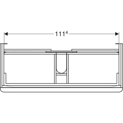 Тумба для раковини Geberit Smyle Square 500.355.00.1 підвісна 120 см білий, фото 3