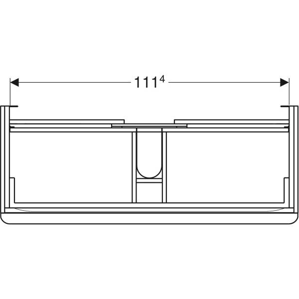 Тумба для раковини Geberit Smyle Square 500.355.00.1 підвісна 120 см білий, фото 3