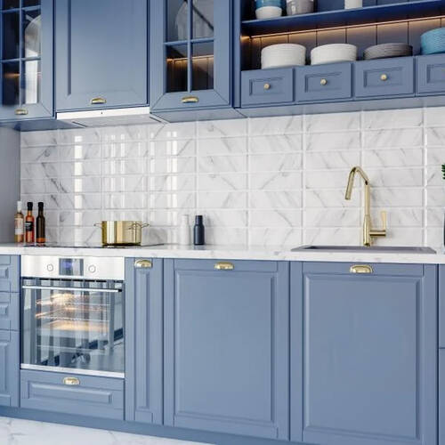 Плитка Golden Tile The Wall Carrara Білий 6L0251 10x30 см, фото 2