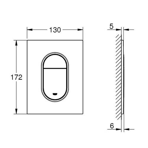 Клавіша змиву Grohe Arena Cosmopolitan 37624GL0 золото, фото 3