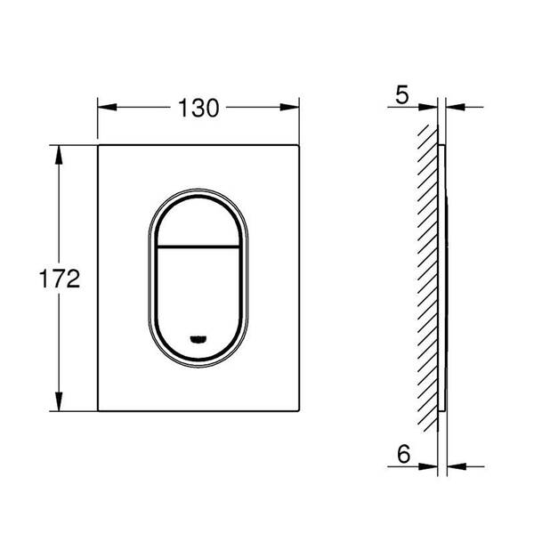 Клавіша змиву Grohe Arena Cosmopolitan 37624GL0 золото, фото 3