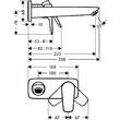 Змішувач прихованого монтажу для раковини Hansgrohe Talis E 71734340 хром чорний матовий, фото 2