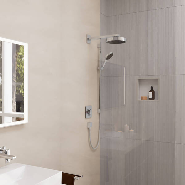 Верхній душ Hansgrohe Rainfinity 250 1jet EcoSmart 26229000 хром, фото 3