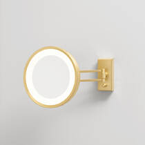 Косметичне дзеркало Decor Walther Corner BS 36 0122182 з LED-підсвічуванням та збільшенням 3х, золото матовий, фото №3
